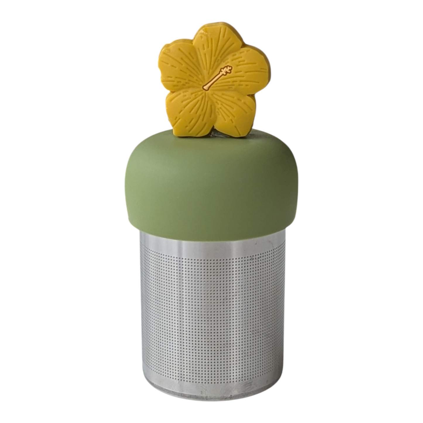 Yellow Hibiscus Flower Floating Tea Steeper