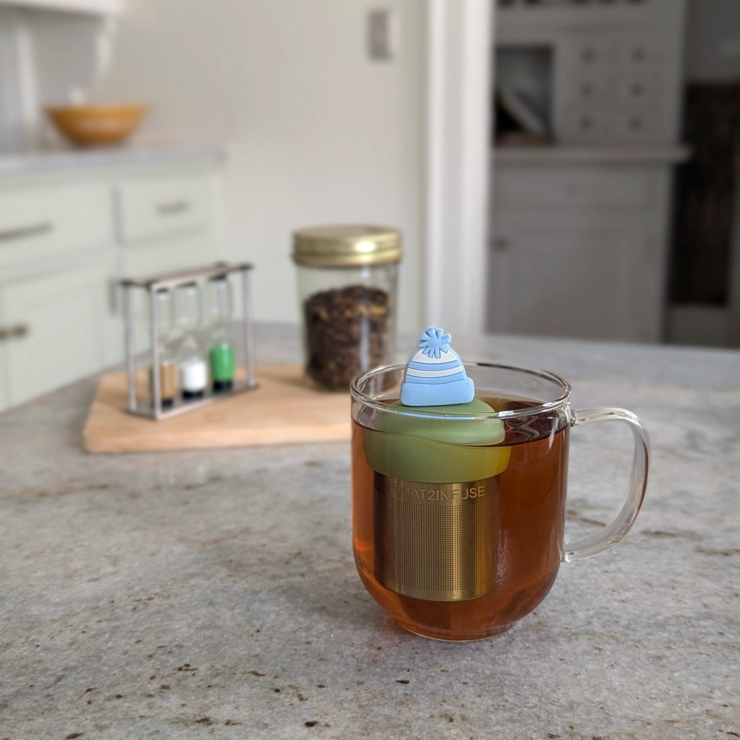 Snow Hat Beanie Floating Tea Steeper