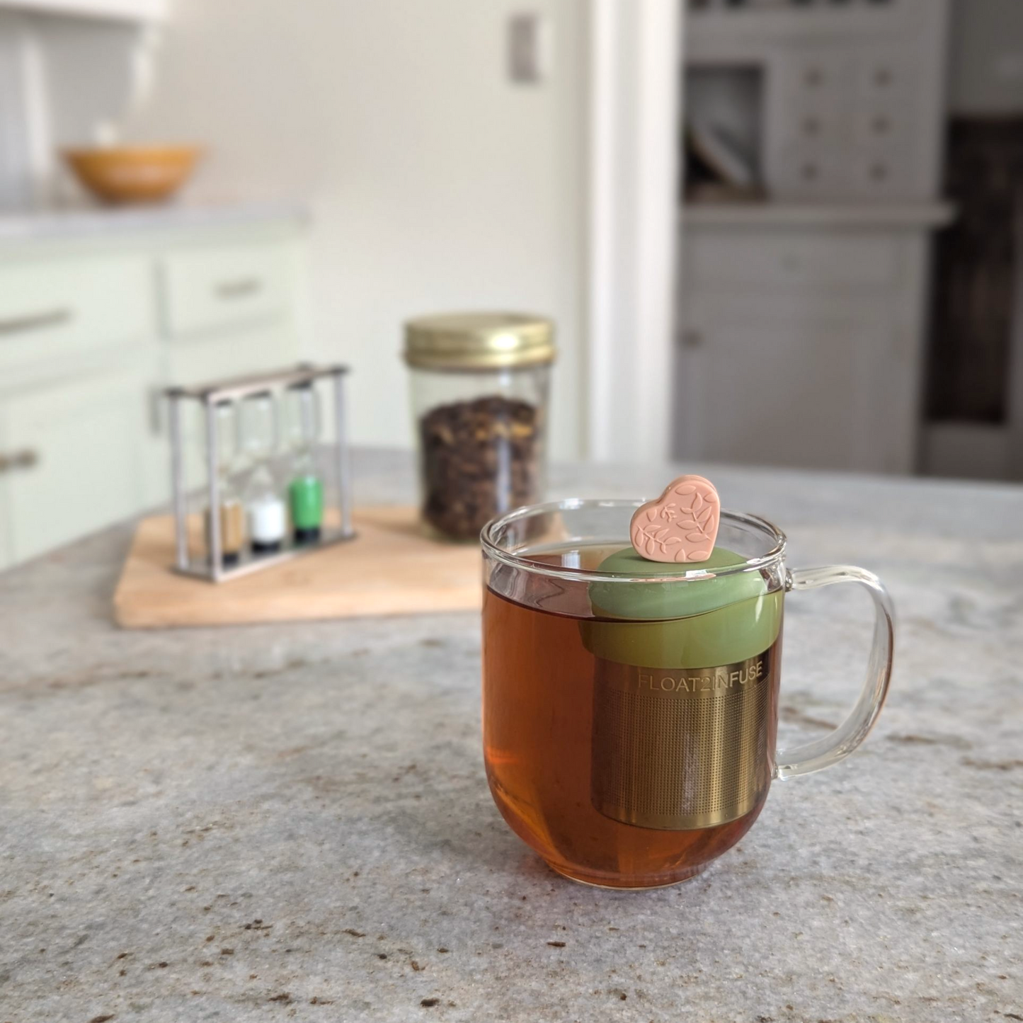Peach Pink Floating Tea Steeper