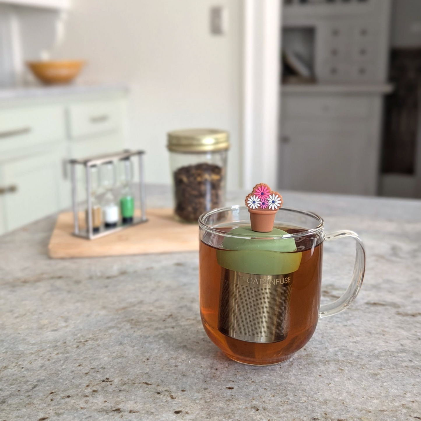 Flower Pot Floating Tea Steeper