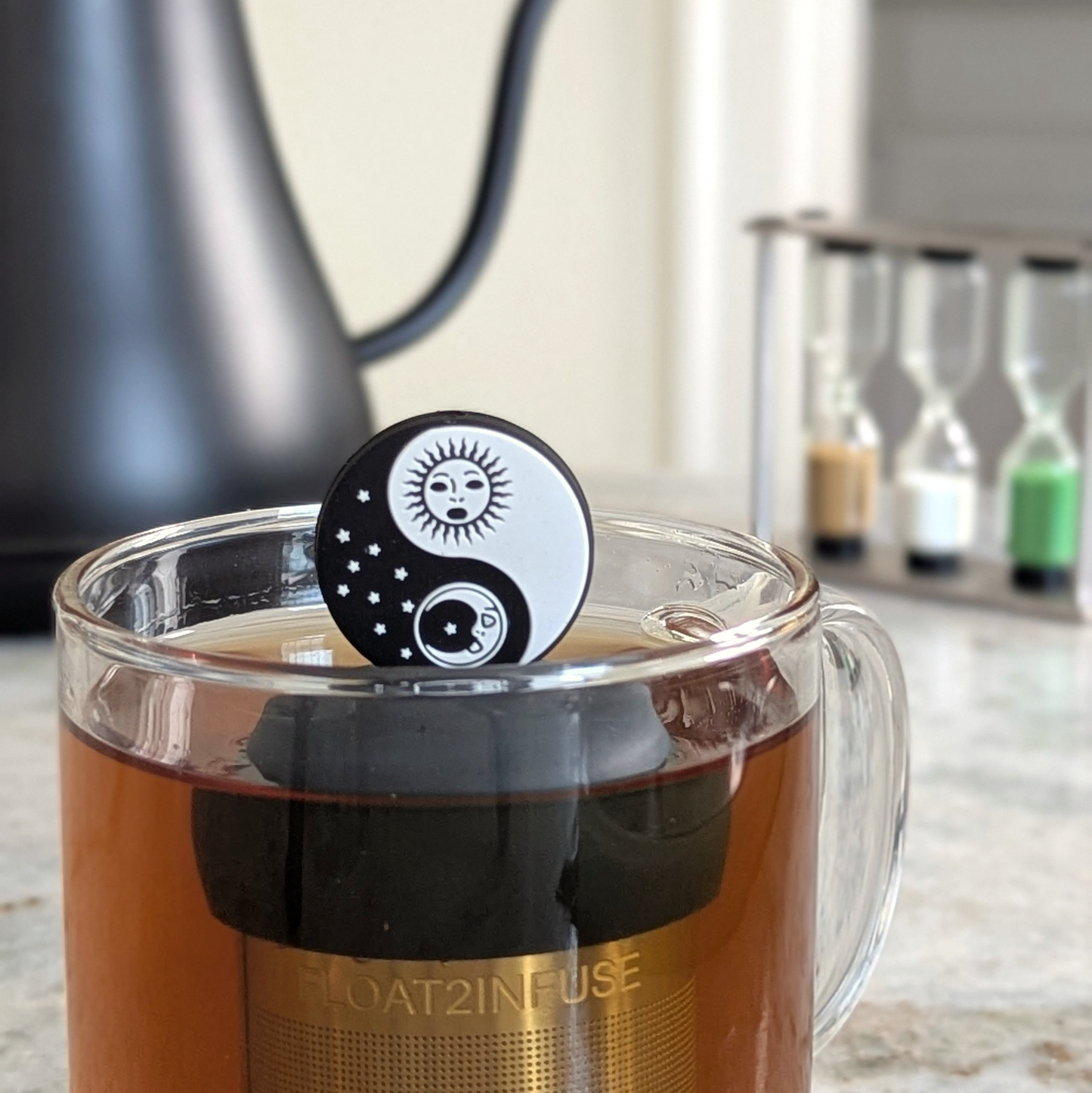 Yin Yang Sun Moon Floating Tea Steeper