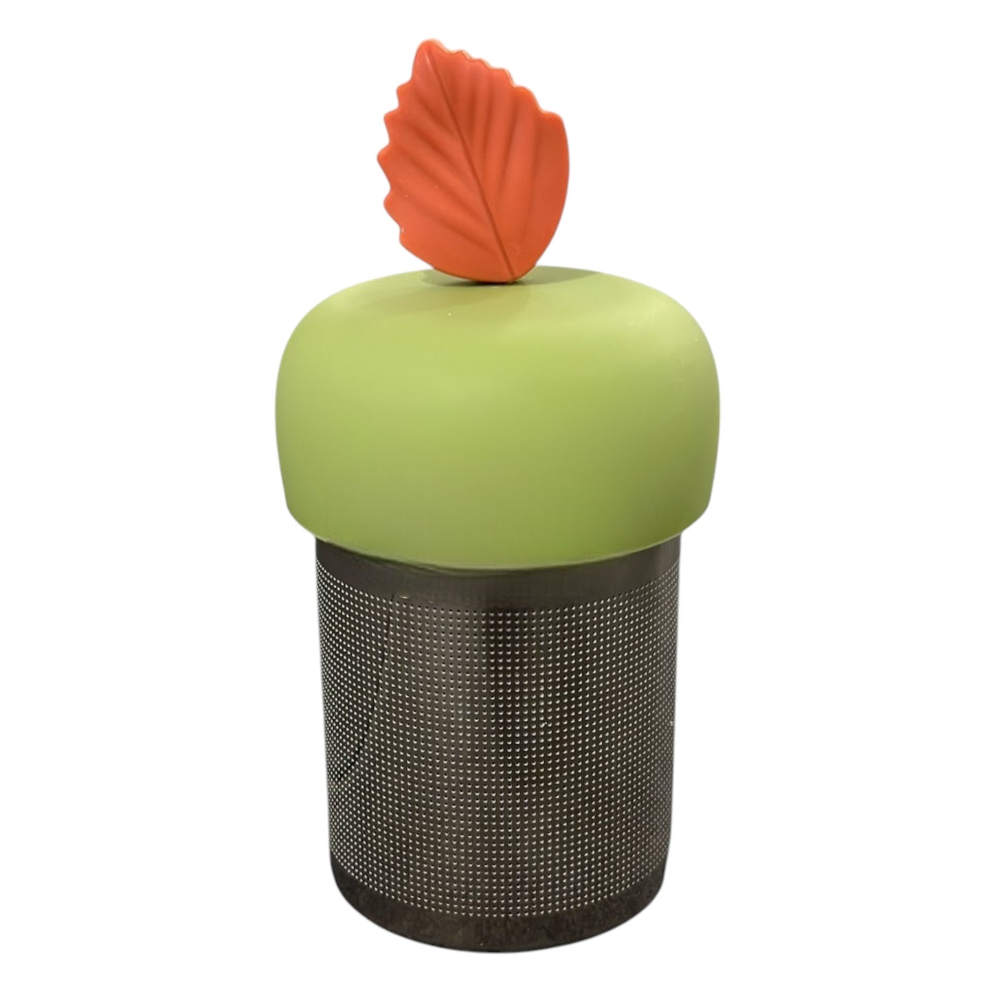 Maroon Red Leaf Floating Tea Steeper I Green Base