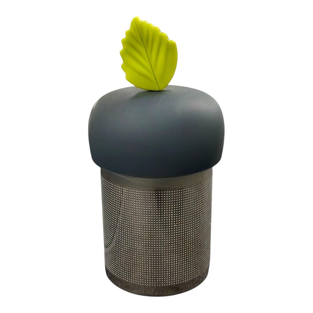 Earth Green Leaf Floating Tea Steeper I Grey Base