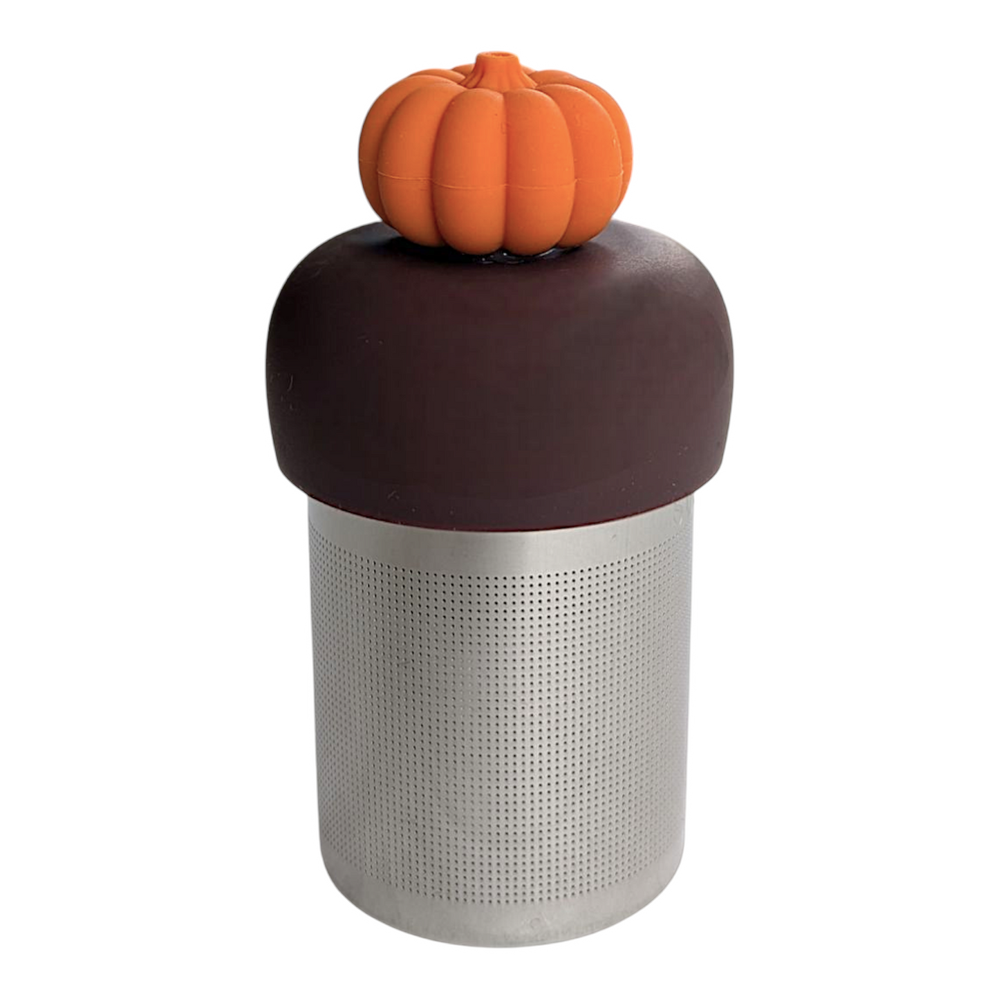 3D pumpkin Floating Tea Steeper l brown