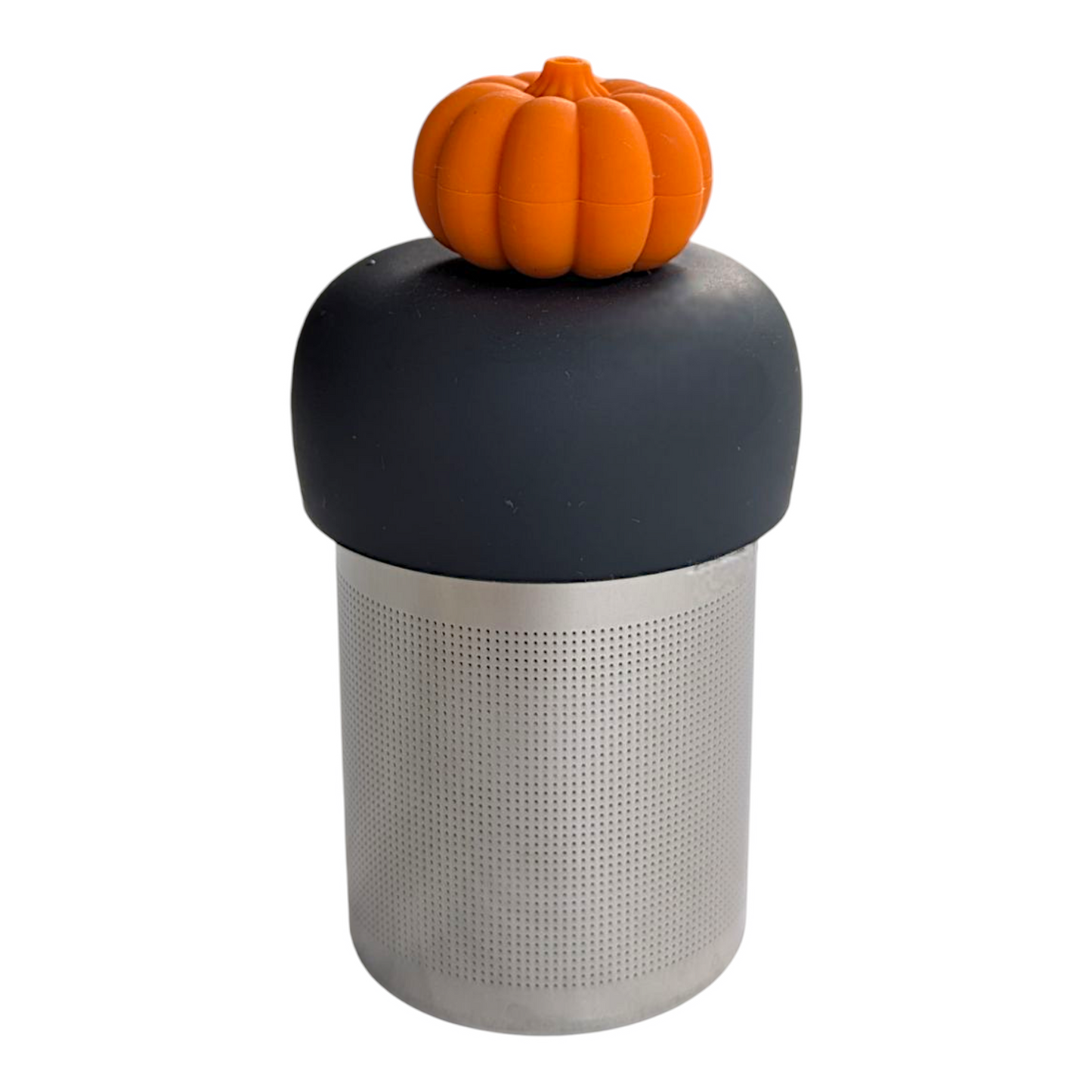 3D pumpkin Floating Tea Steeper l grey