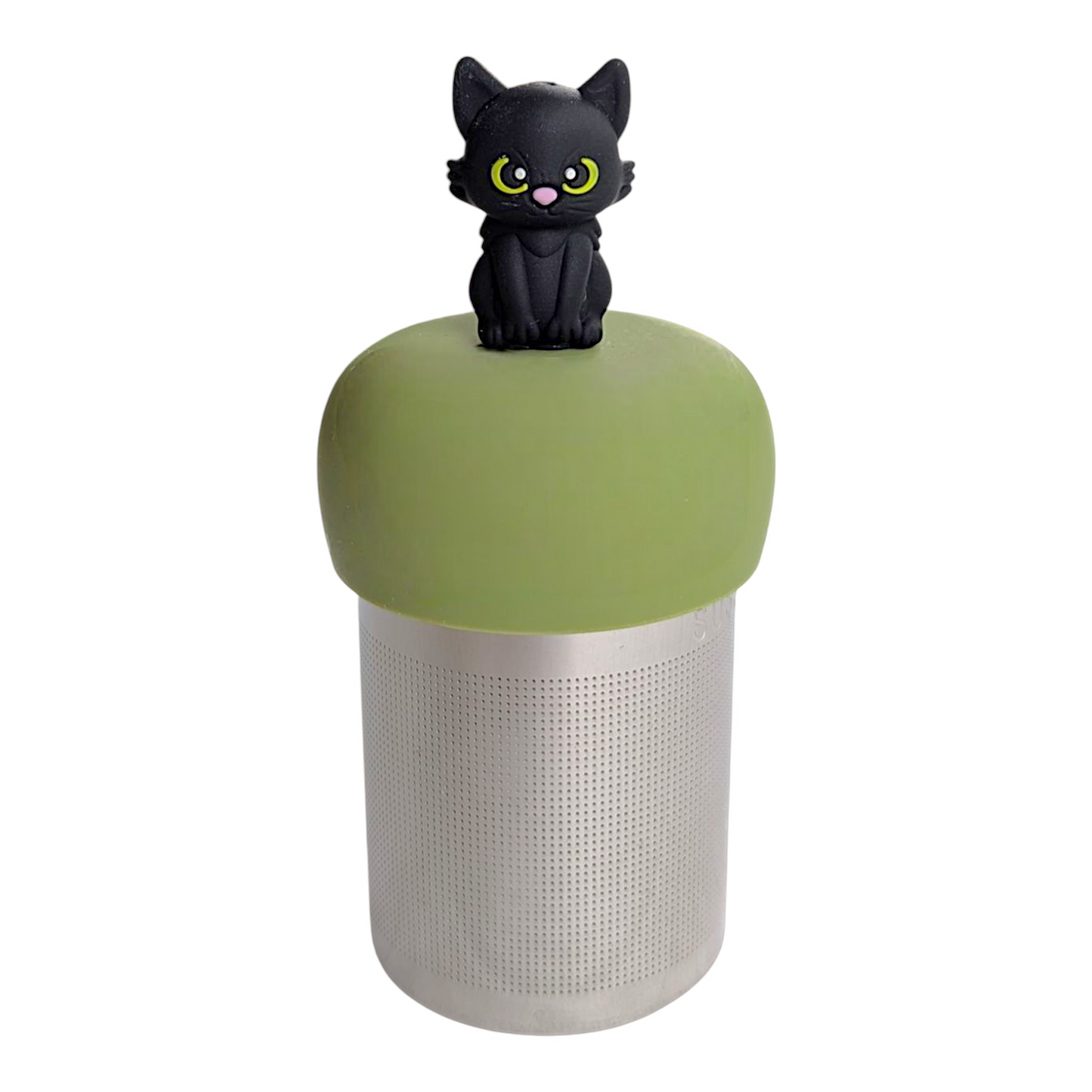 Black Halloween Cat Floating Tea Steeper