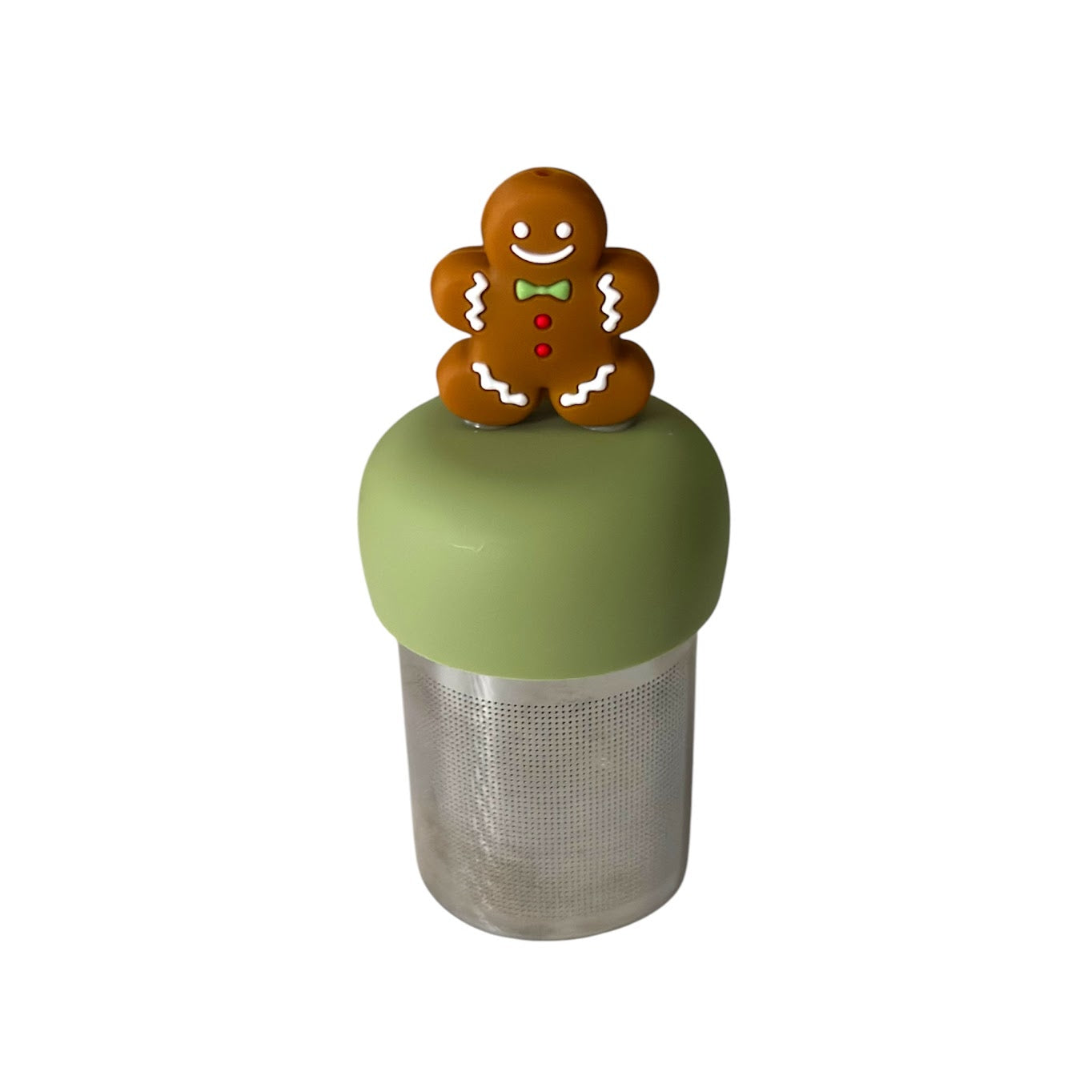 Gingerbread Man Floating Tea Steeper I Green Base