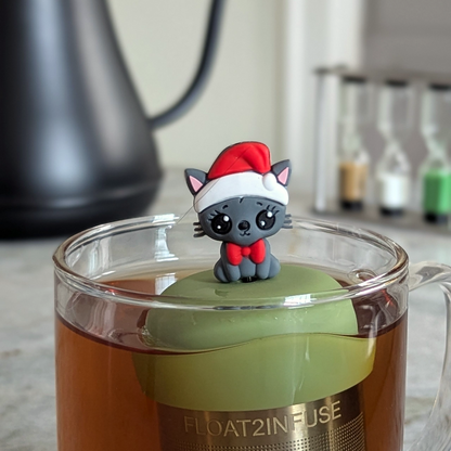 Christmas Cat Floating Tea Steeper