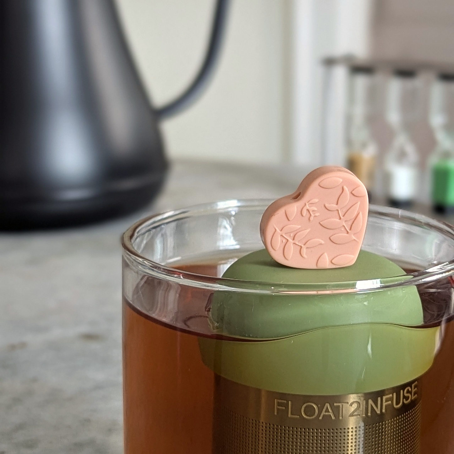 Peach Pink Floating Tea Steeper