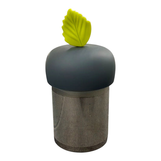 Earth Green Leaf Floating Tea Steeper I Grey Base
