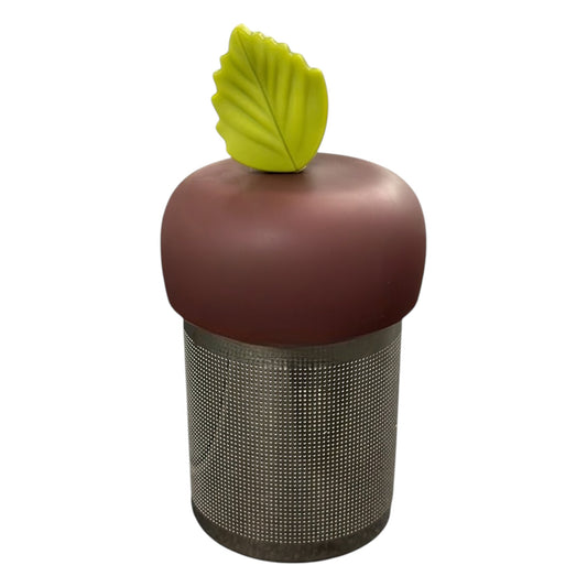 Earth Green Leaf Floating Tea Steeper I Brown Base