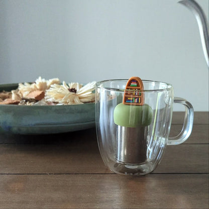 Plant Bookshelf Floating Tea Steeper