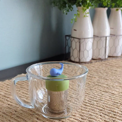 Ocean Blue Whale Floating Tea Steeper