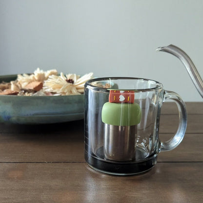Brown Book Floating Tea Steeper