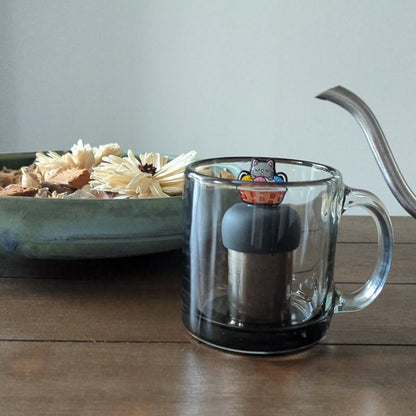 Cat Knitting Yarn Floating Tea Steeper
