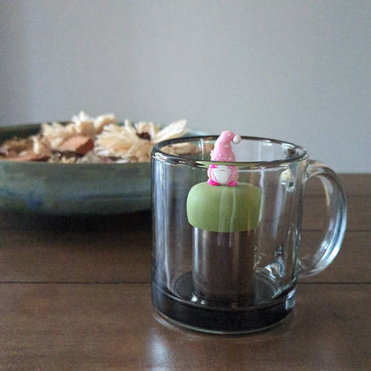 Pink Gnome Floating Tea Steeper