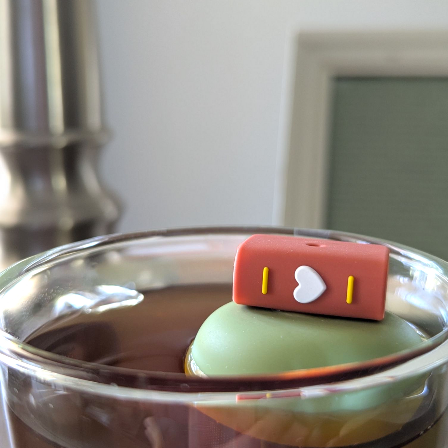 Brown Book Floating Tea Steeper