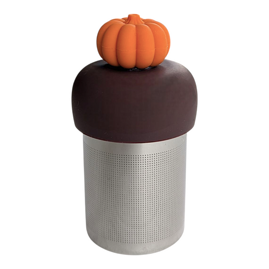 3D pumpkin Floating Tea Steeper l brown