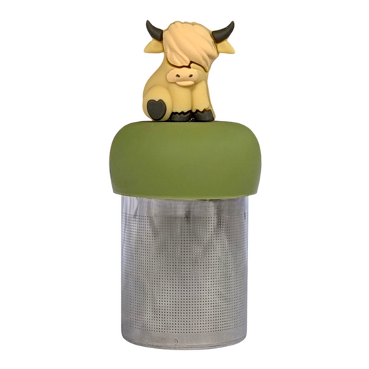 Blonde Highland Cow Floating Tea Steeper