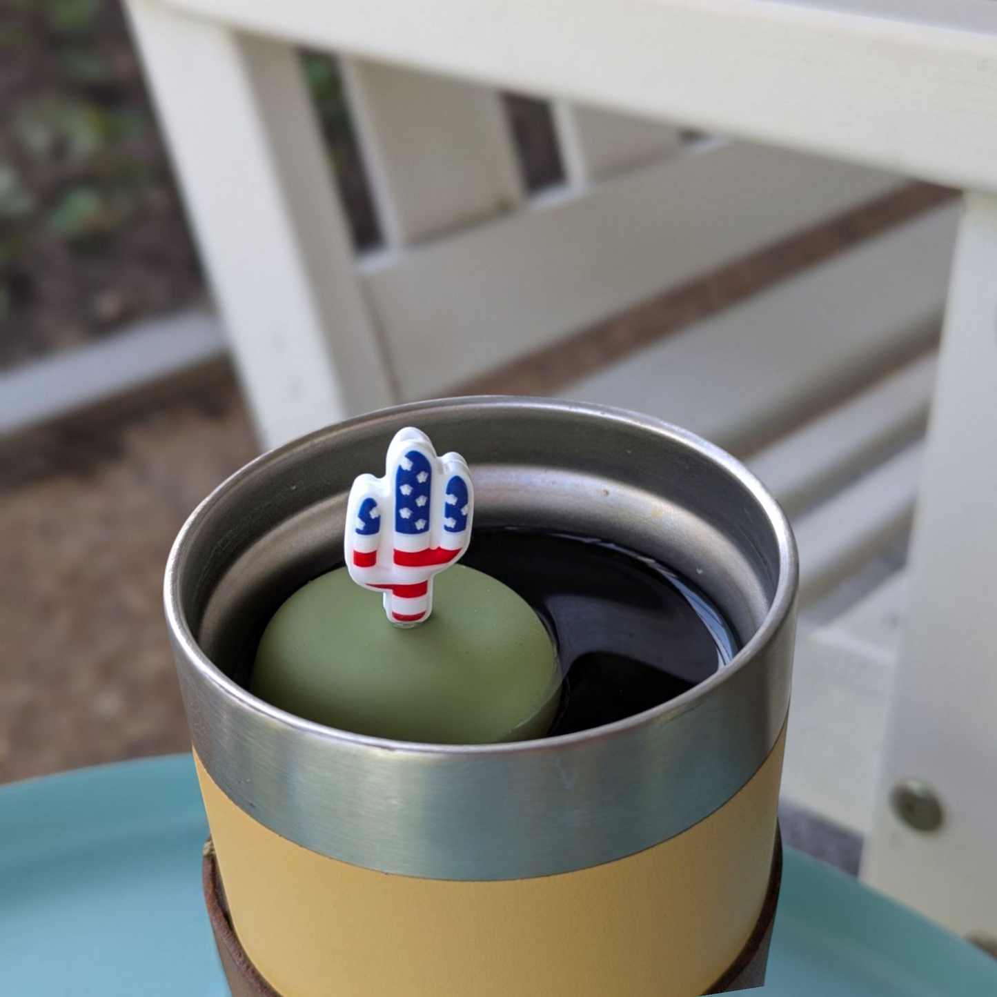 American Flag Cactus Floating Tea Steeper