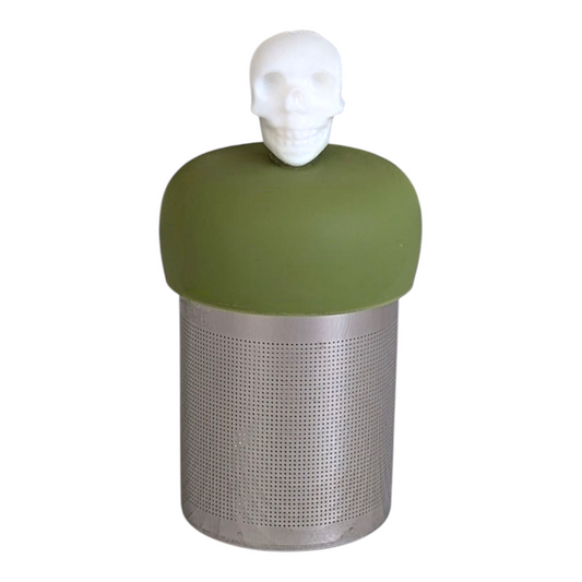 White Skull Floating Tea Steeper