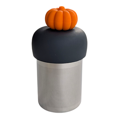 3D pumpkin Floating Tea Steeper l grey