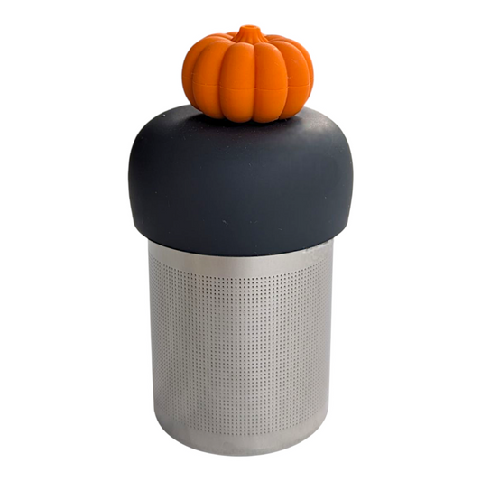 3D pumpkin Floating Tea Steeper l grey