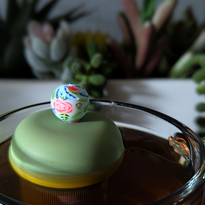 Floral Bird Pattern Floating Tea Steeper