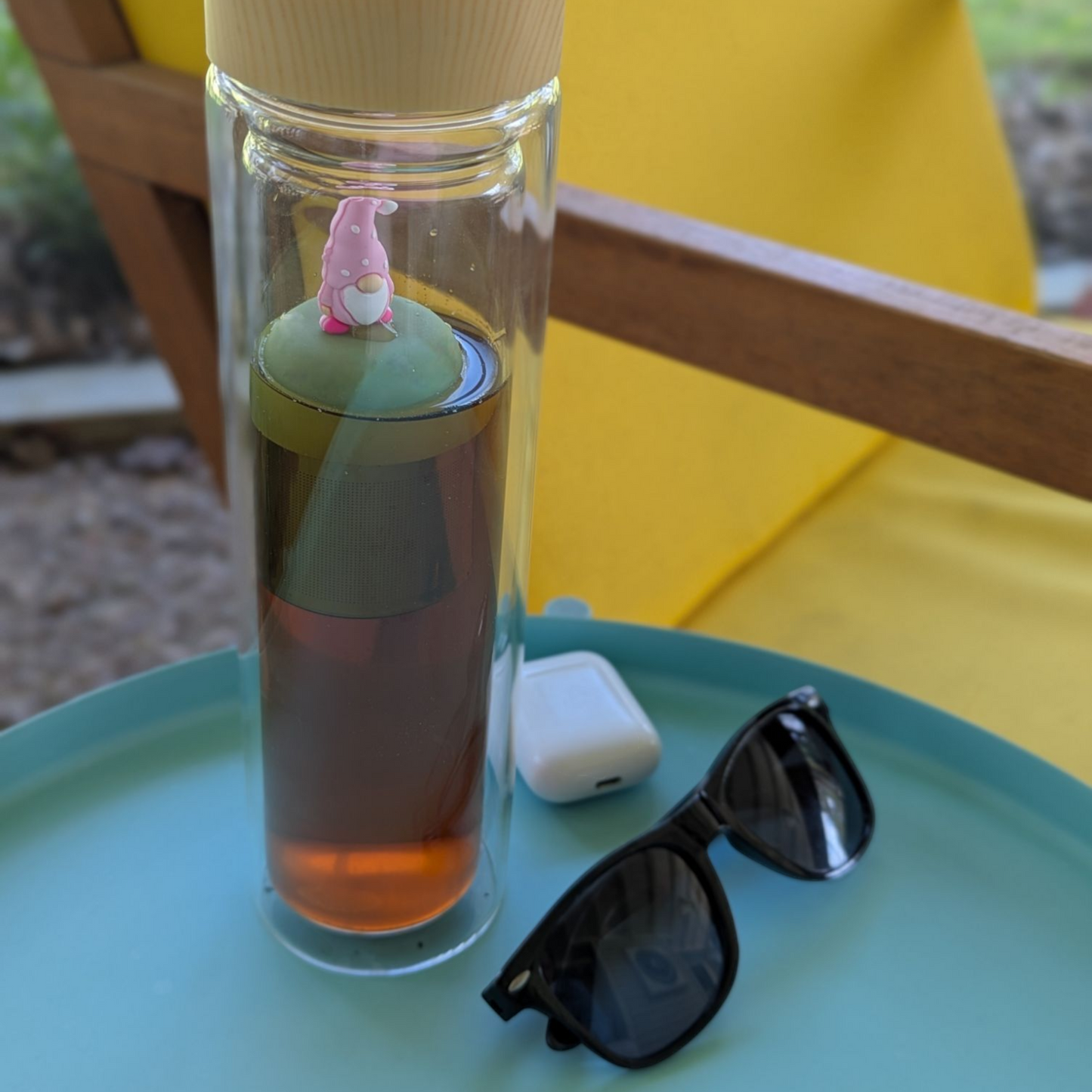 Pink Gnome Floating Tea Steeper