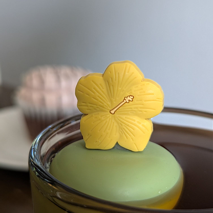Yellow Hibiscus Flower Floating Tea Steeper