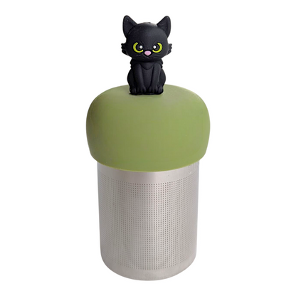 Black Halloween Cat Floating Tea Steeper