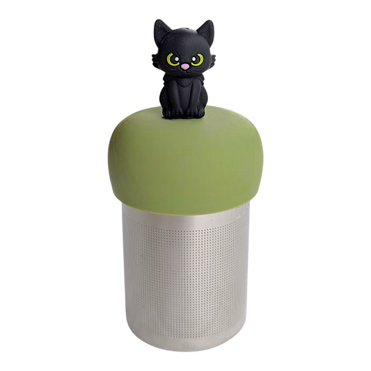 Black Halloween Cat Floating Tea Steeper