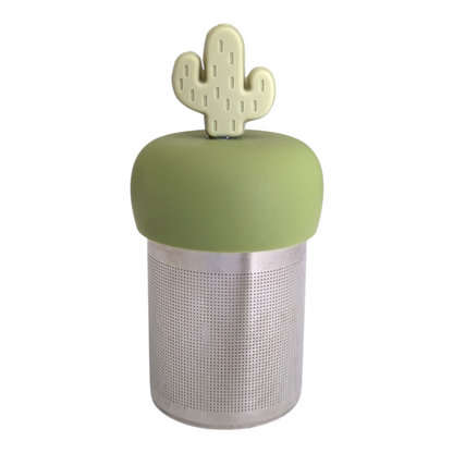 Earth Green Saguaro Cactus Floating Tea Steeper I Green Base