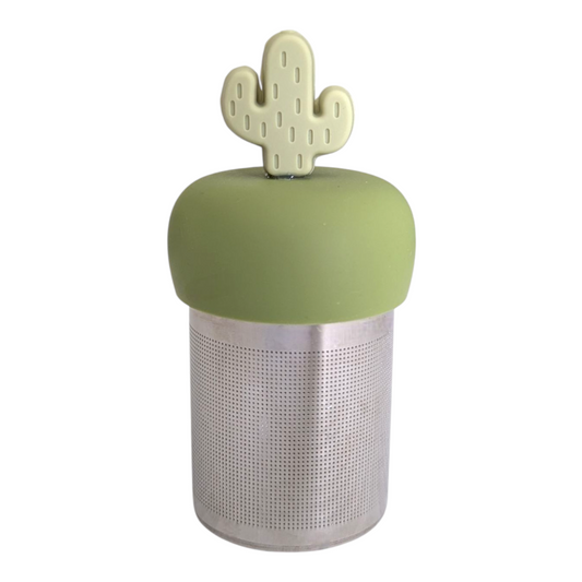 Earth Green Saguaro Cactus Floating Tea Steeper I Green Base