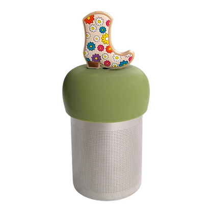 Floral Cowboy Boot Floating Tea Steeper