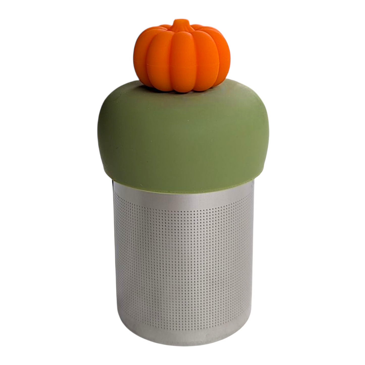 3D pumpkin Floating Tea Steeper l green base