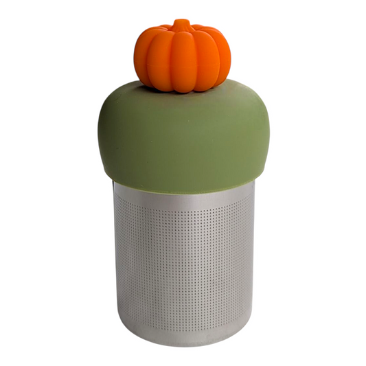 3D pumpkin Floating Tea Steeper l green base