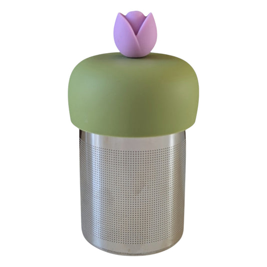 Purple Tulip Flower Floating Tea Steeper