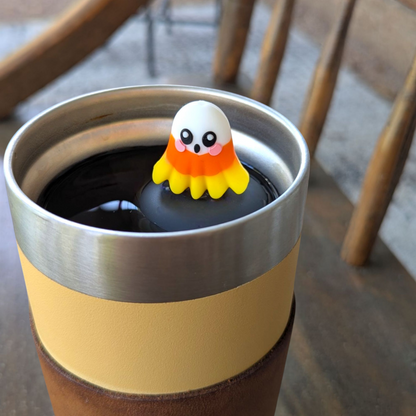 Candy Corn Ghost Floating Tea Steeper